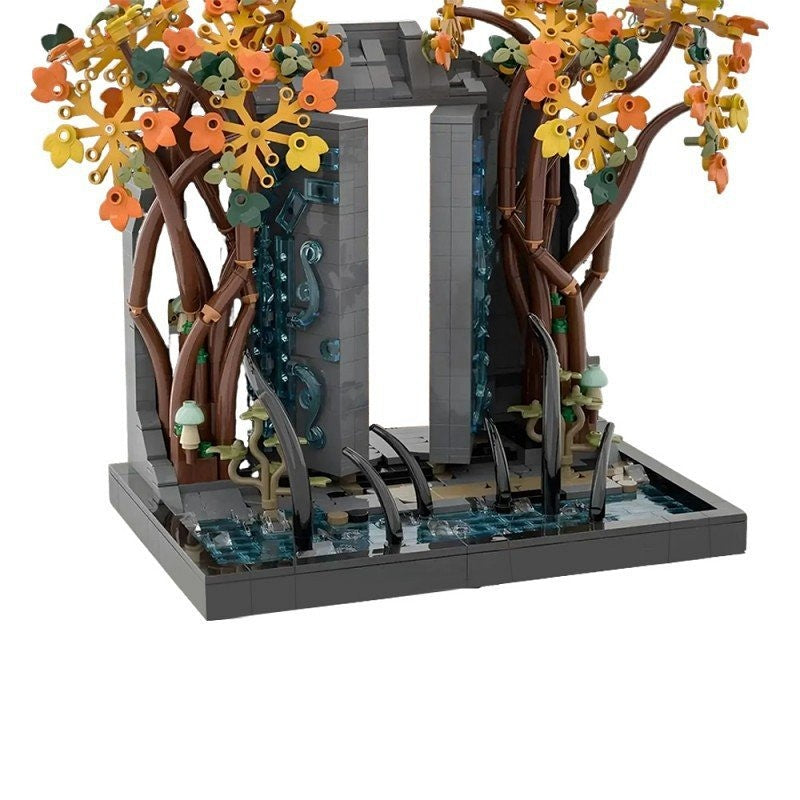 Ancient Mountain Gate Fantasy Portal MOC Building Kit - 3