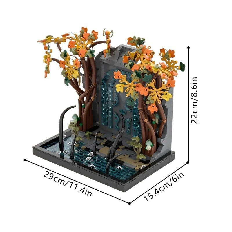 Ancient Mountain Gate Fantasy Portal MOC Building Kit - 5