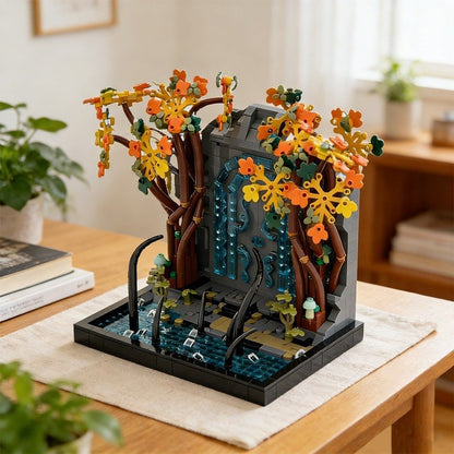 Ancient Mountain Gate Fantasy Portal MOC Building Kit - 7