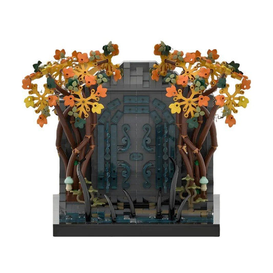 Ancient Mountain Gate MOC Kit | LEGO-Compatible Fantasy Portal Build - 1