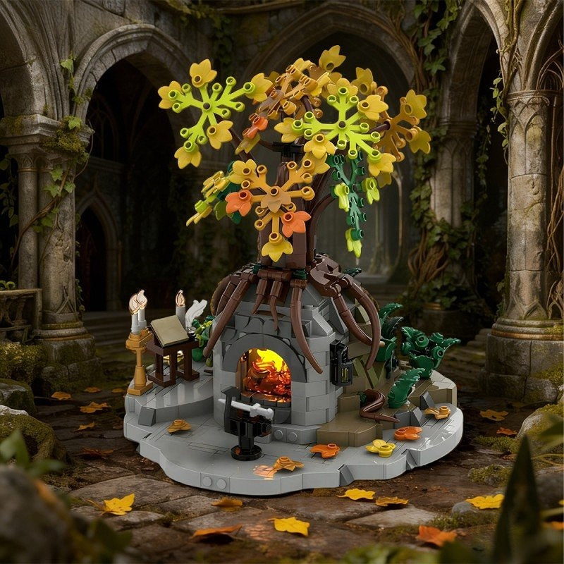 Ancient Sword Reforging Forge MOC Fantasy Building Kit - 5