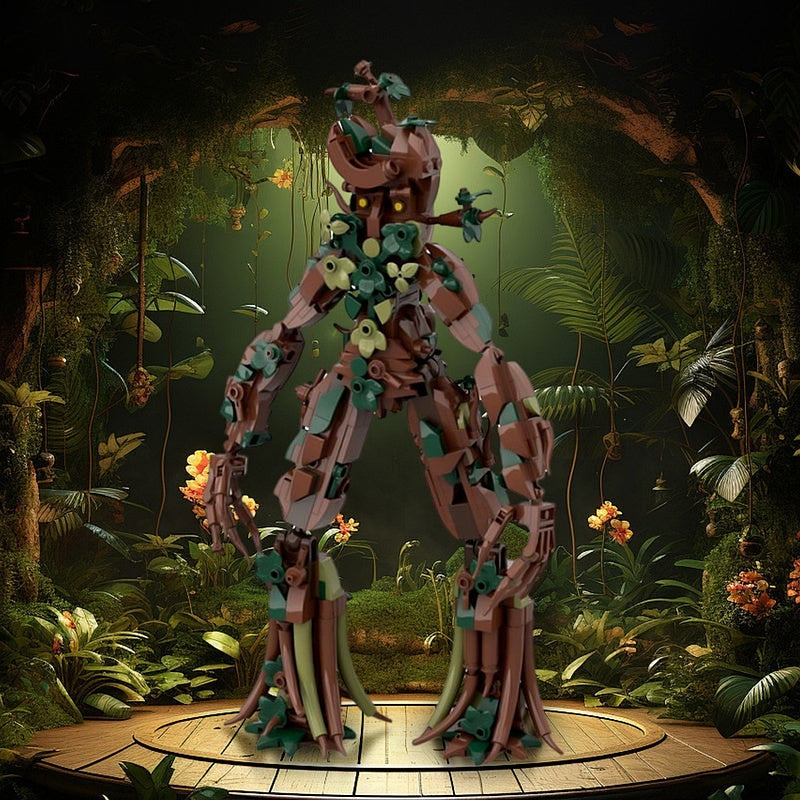 Ancient Tree Giant MOC Fantasy Creature Building Kit - 6
