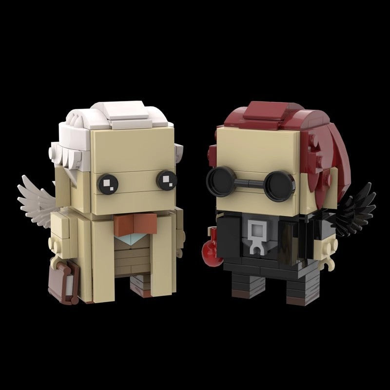 Angel And Demon Pair Cube Character MOC Building Kit - 3