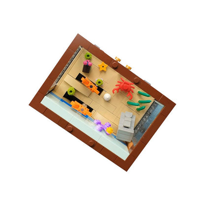 Animated Aquarium MOC Building Kit | Underwater Sea Life Diorama - 4