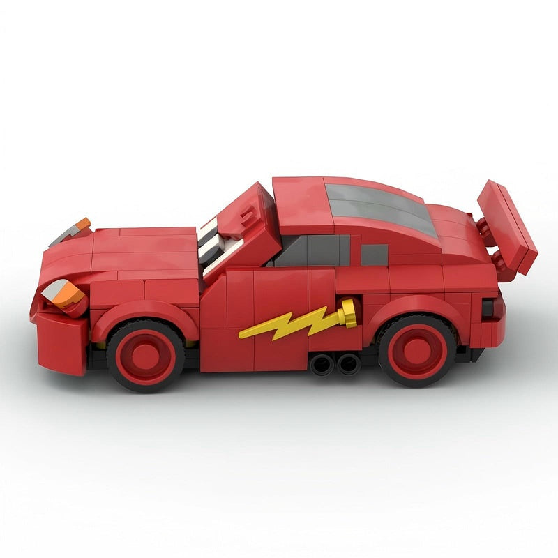 Animated Movie Red Stock Car Building Kit | LEGO-Compatible MOC - 2