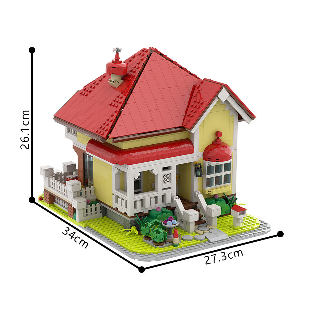 Animated Style Family Villa MOC Building Kit 4