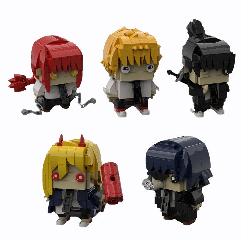 Anime Chainsaw Hero Squad BrickHeadz Building Kit | LEGO-Compatible MOC - 6