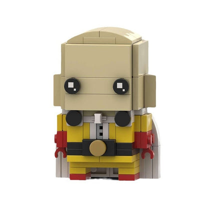 Anime Hero Bald Super Fighter BrickHeadz Building Kit | LEGO-Compatible MOC - 5
