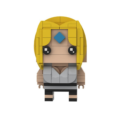 Anime Ninja Hero BrickHeadz Building Kit | LEGO-Compatible MOC - 12