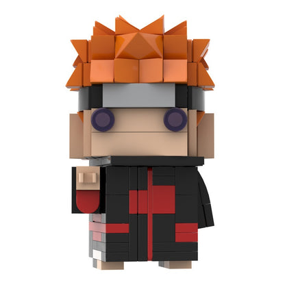 Anime Ninja Hero BrickHeadz Building Kit | LEGO-Compatible MOC - 8