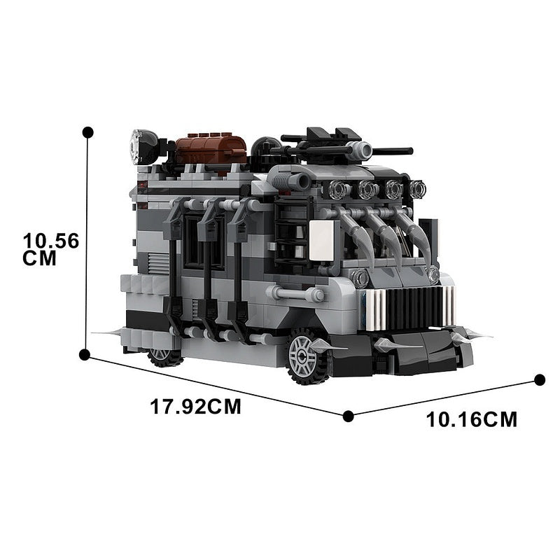 Anti Zombie Van MOC Building Kit | Armored Survival Vehicle Model - 6