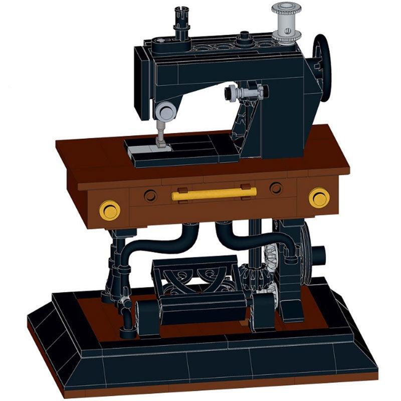 Antique Singer Manual Machine Building Kit | LEGO-Compatible MOC - 1