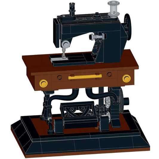 Antique Singer Manual Machine Building Kit | LEGO-Compatible MOC - 1