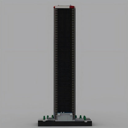 Aon Center LA Skyscraper MOC Building Kit | Micro Urban Skyline Model - 3