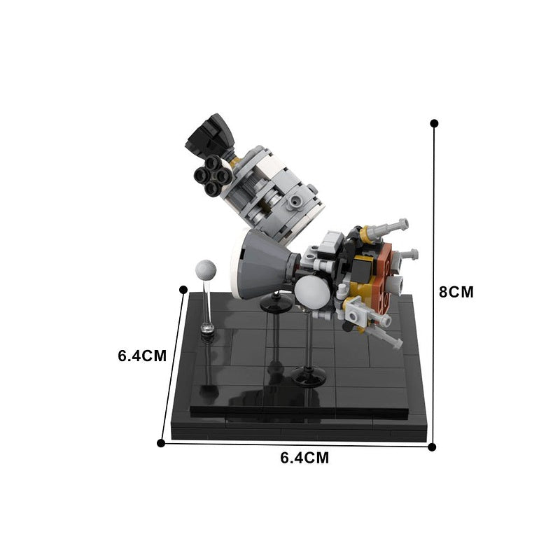 Apollo 13 Diorama MOC Building Kit | Space Mission Display Model - 3