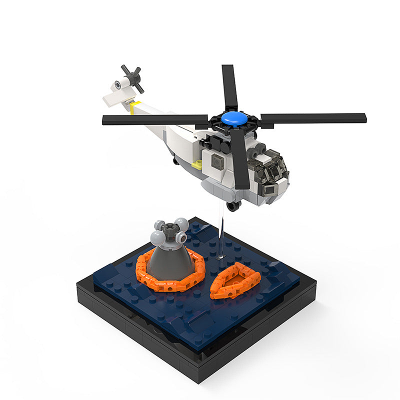 Apollo Recovery Mission Building Kit | LEGO Compatible MOC - 4