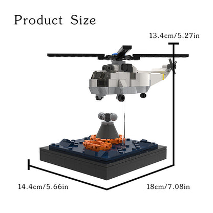 Apollo Recovery Mission Building Kit | LEGO Compatible MOC - 5
