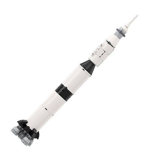 Apollo Saturn V Launch Vehicle Building Kit | LEGO-Compatible MOC - 1