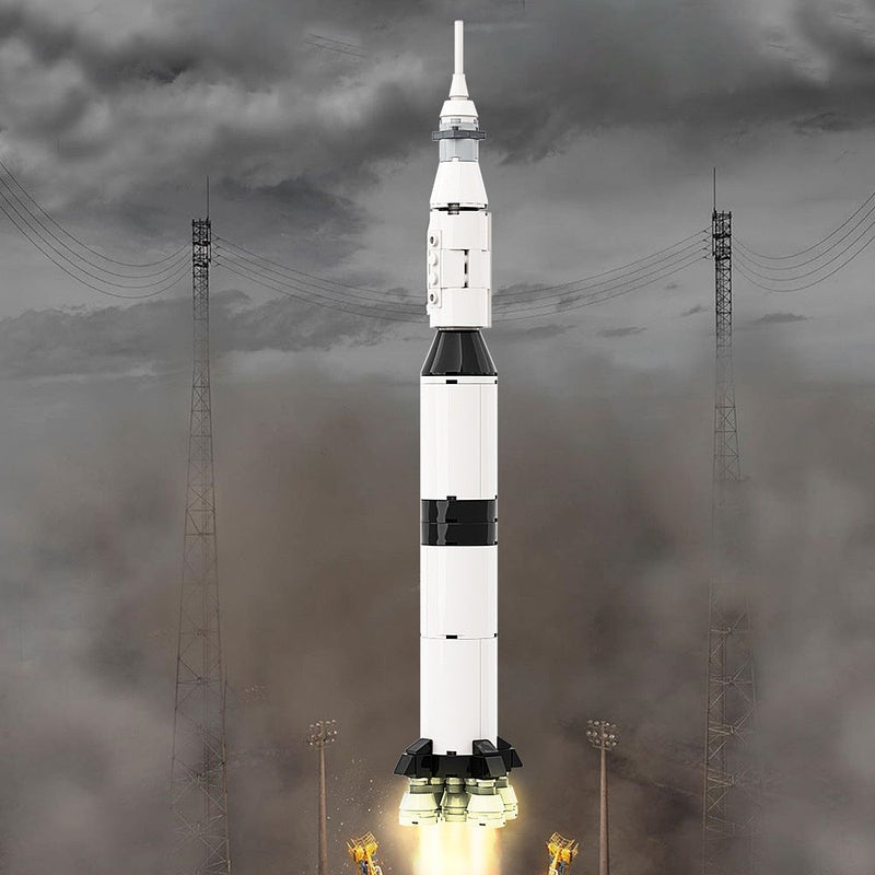 Apollo Saturn V Launch Vehicle MOC Building Kit | Space Rocket Model - 3