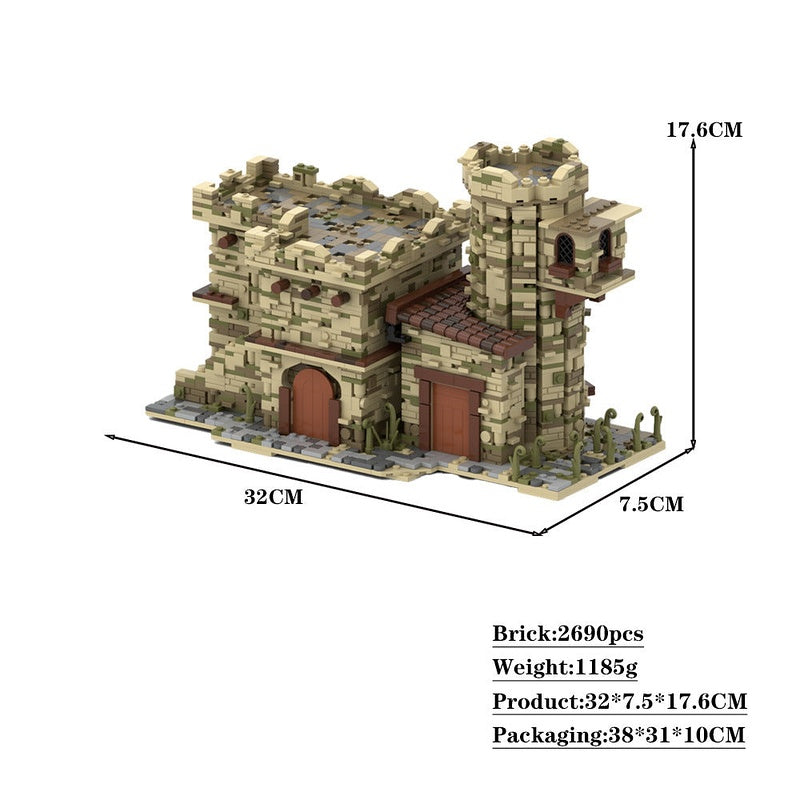 Arabic Style House MOC Building Kit | Traditional Architecture Model - 2
