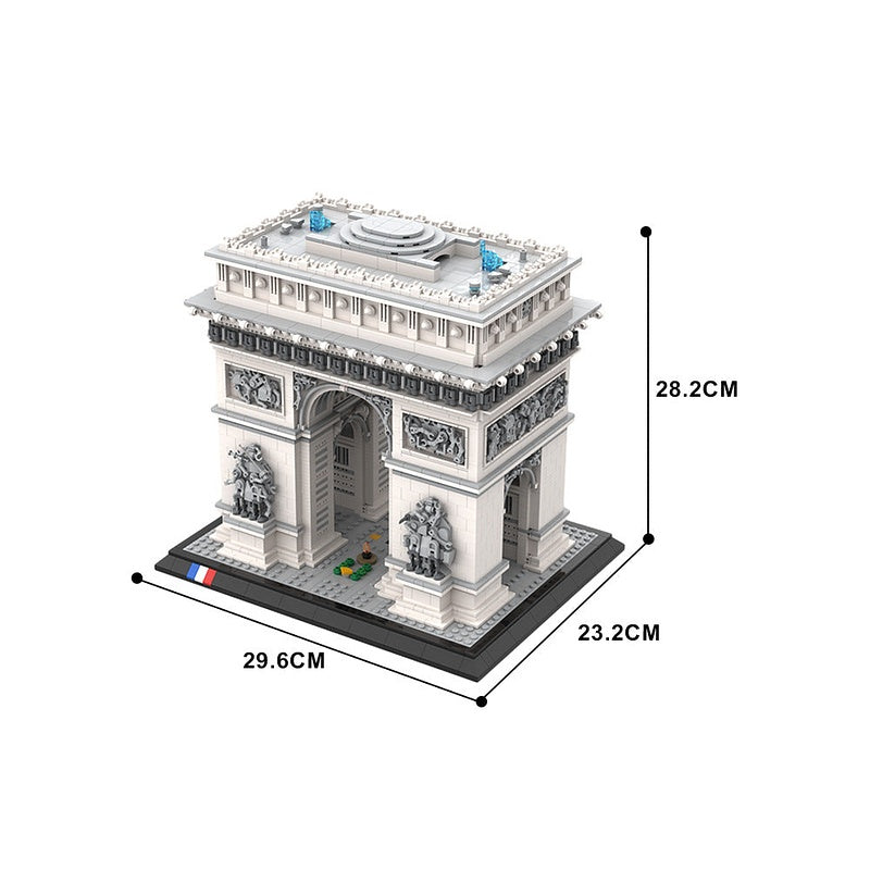Arc De Triomphe MOC Historic Landmark Architecture Building Kit - 5