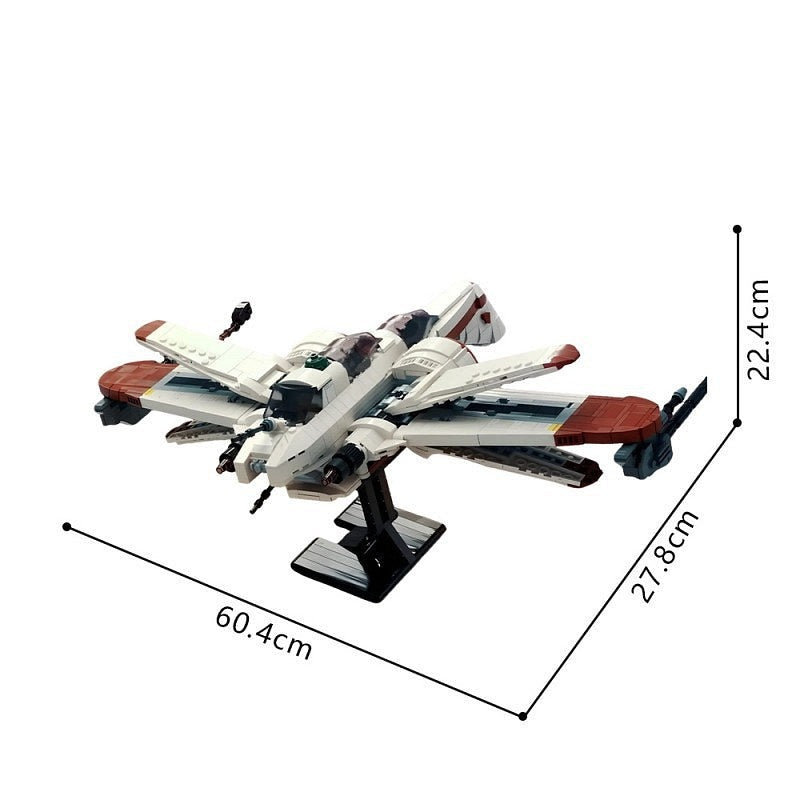 ARC Heavy Clone Starfighter MOC Building Kit | Space Fighter Model - 5