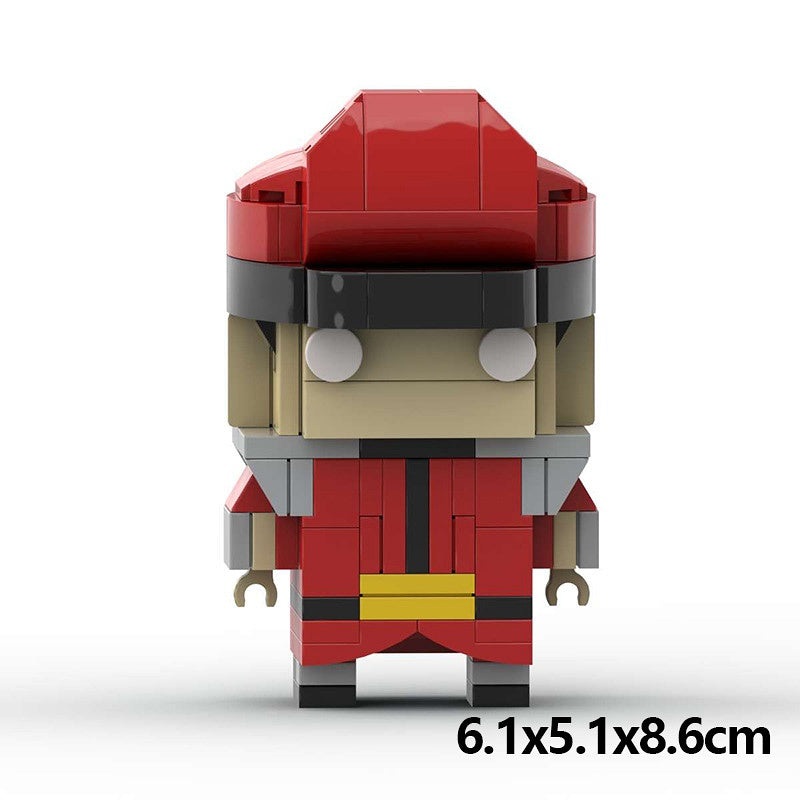 Arcade Fighting Game Brickheadz Building Kit | LEGO-Compatible MOC - 13