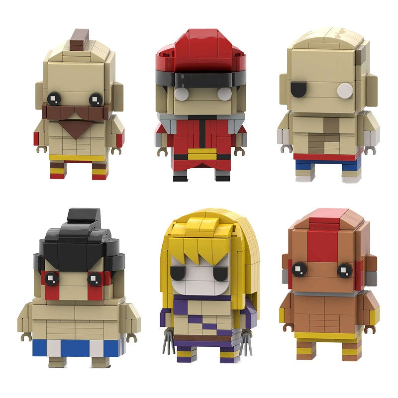 Arcade Fighting Game Brickheadz Building Kit | LEGO-Compatible MOC - 15