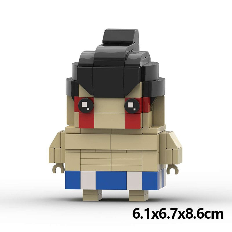 Arcade Fighting Game Brickheadz Building Kit | LEGO-Compatible MOC - 8