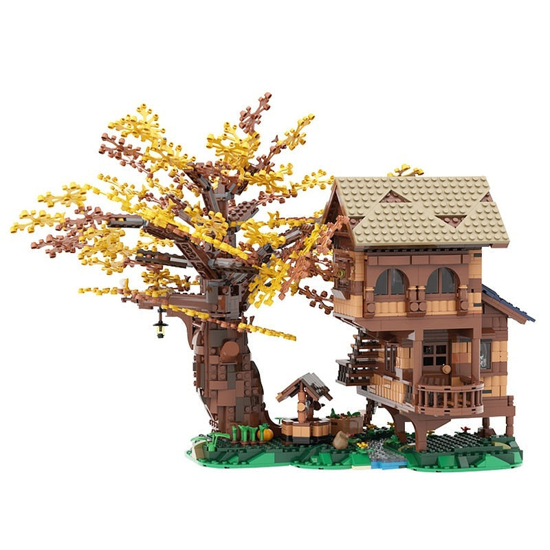 Arcadian Hut Forest Cabin MOC Building Kit | Rustic Woodland Architecture - 3
