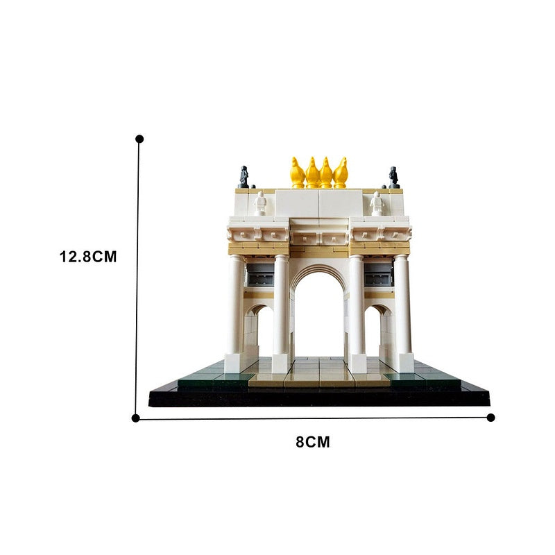 Arco della Pace MOC Architecture Building Kit | Historic Arch Model - 3