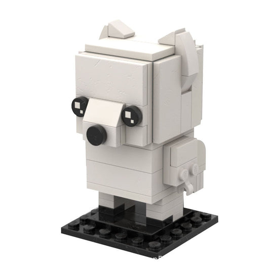 Arctic Fox Brickheadz Building Kit | LEGO-Compatible MOC - 1