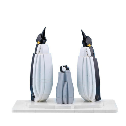 Arctic Penguin Family MOC Building Kit | Animal Display Model Building Kit - 1