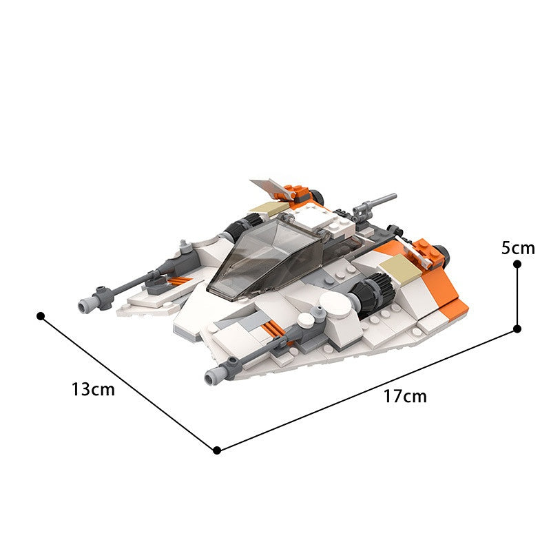 Arctic Sci-Fi Snow Speeder Starfighter Building Kit | Compatible MOC - 2