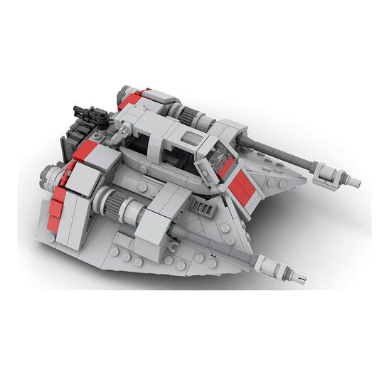 Arctic Sci-Fi Snow Speeder Starfighter Building Kit | LEGO-Compatible MOC - 1