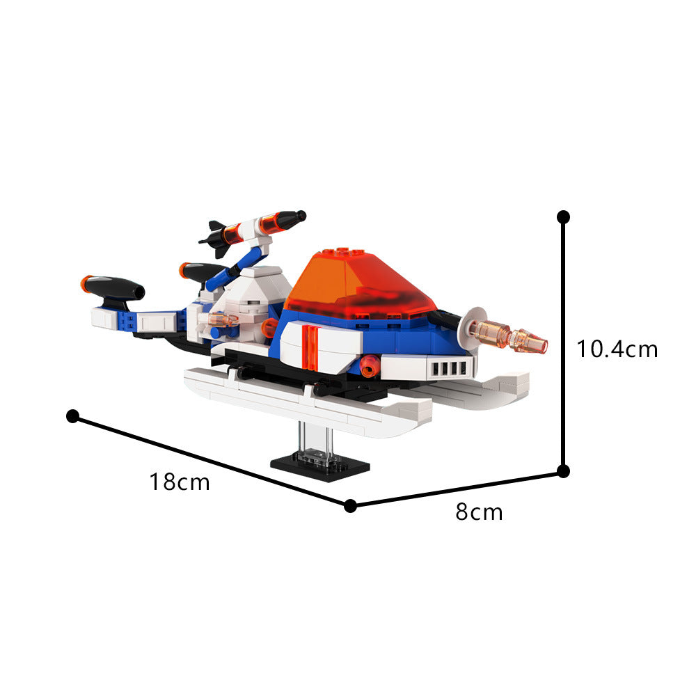 Arctic Space Explorer Airspeeder Building Kit | Space Champions | Compatible MOC - 4