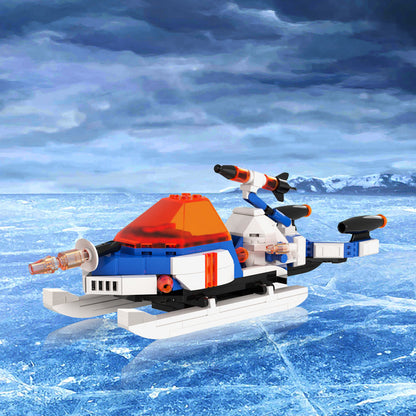Arctic Space Explorer Airspeeder Building Kit | Space Champions | LEGO-Compatible MOC - 3
