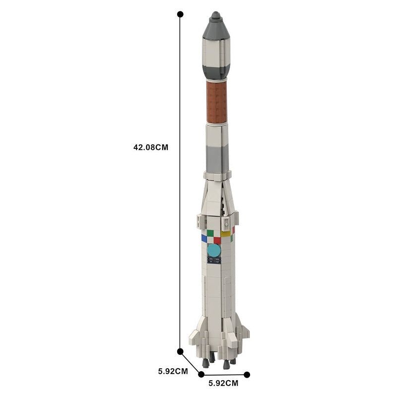 Ariane 1 Launch Vehicle MOC Building Kit | Space Rocket Model - 4