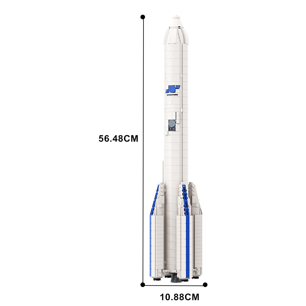 Ariane 6 Rocket Building Kit | 1:110 Scale | LEGO-Compatible MOC - 4