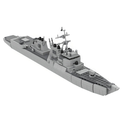 Arleigh Burke Class Destroyer 1:320 Scale MOC Building Kit - 1
