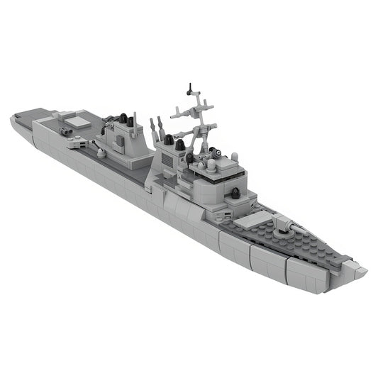 Arleigh Burke Class Destroyer 1:320 Scale MOC Building Kit - 1