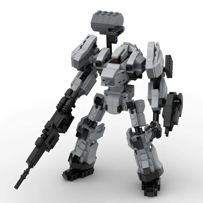 Armored Booster & Energy Blade Combat Mech MOC Building Kit - 1