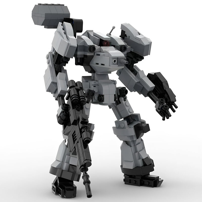 Armored Booster & Energy Blade Combat Mech MOC Building Kit - 2