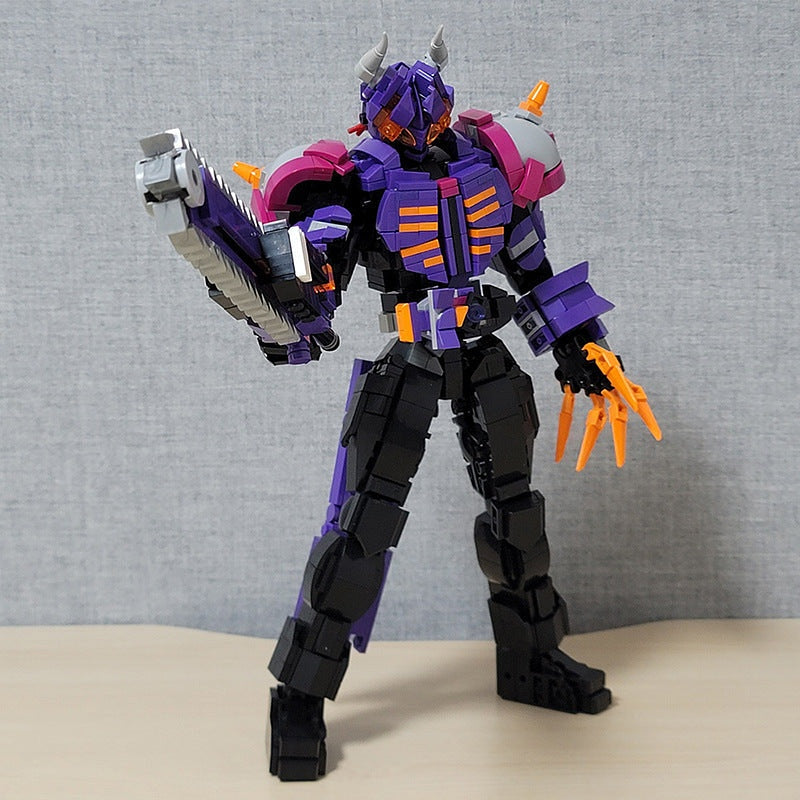 Armored Bull Warrior MOC Building Kit | Fantasy Character Figure Model - 3