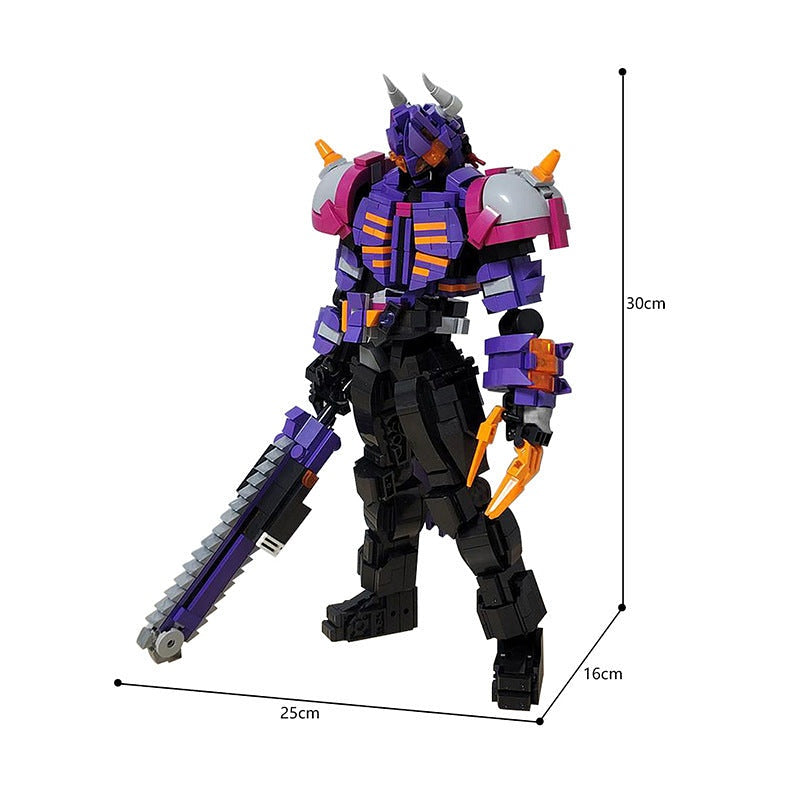 Armored Bull Warrior MOC Building Kit | Fantasy Character Figure Model - 5