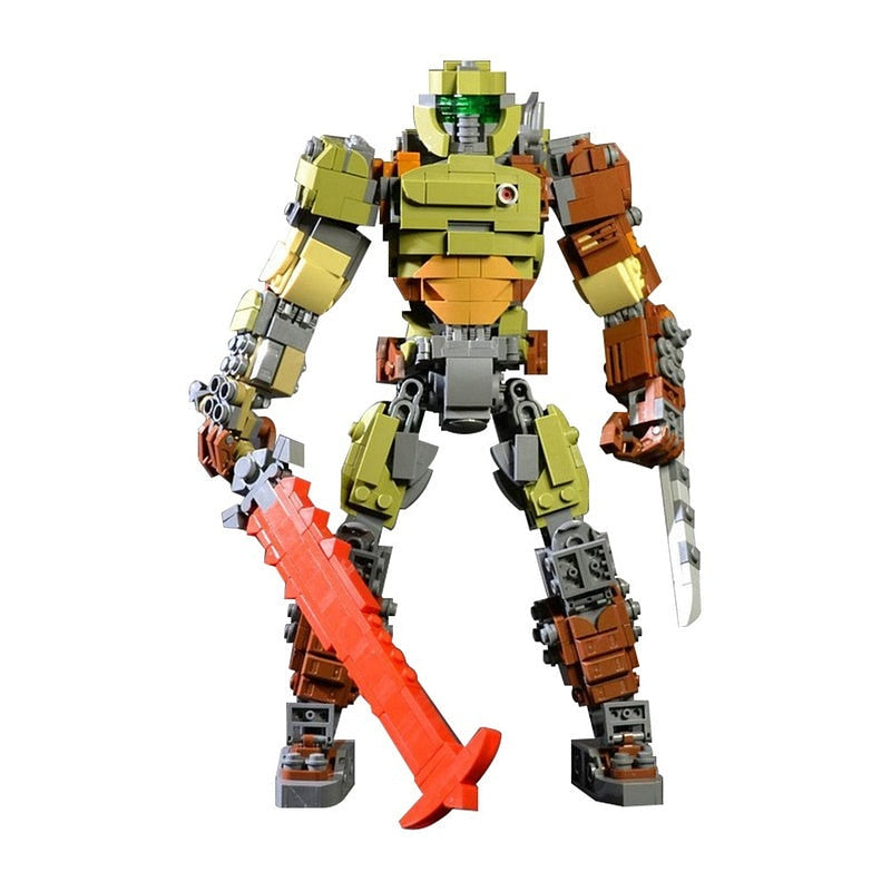 Armored Demon Hunter Sci-Fi Warrior MOC Figure Building Kit - 1