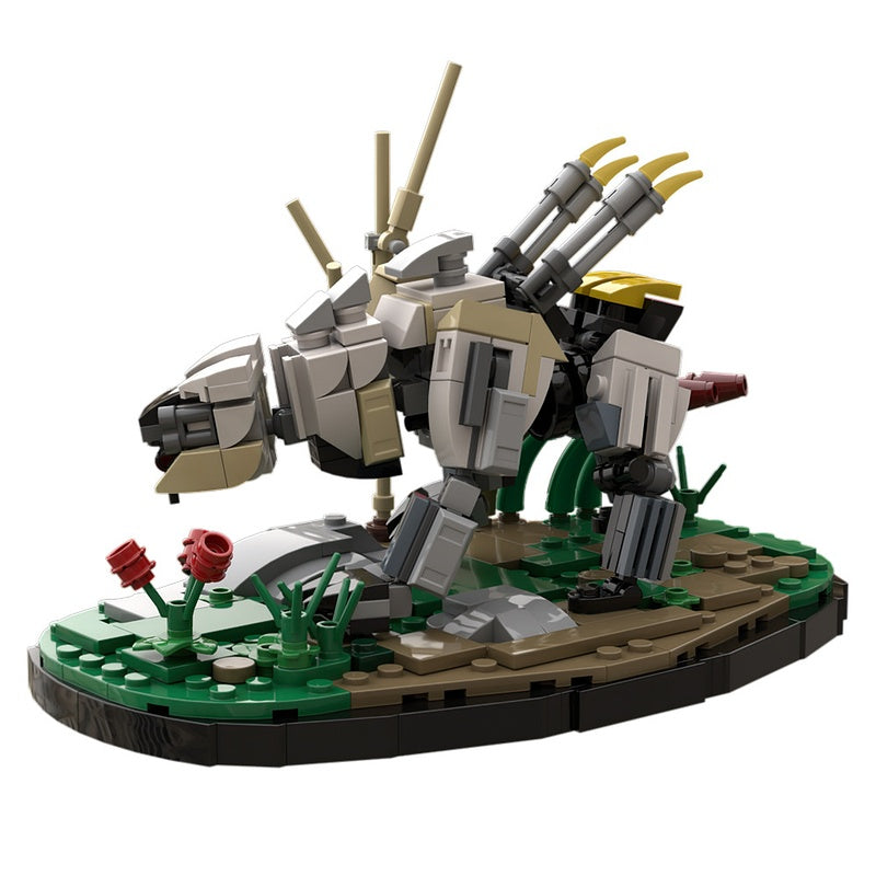 Armored Mechanical Predator With Display Base MOC Building Kit - 3
