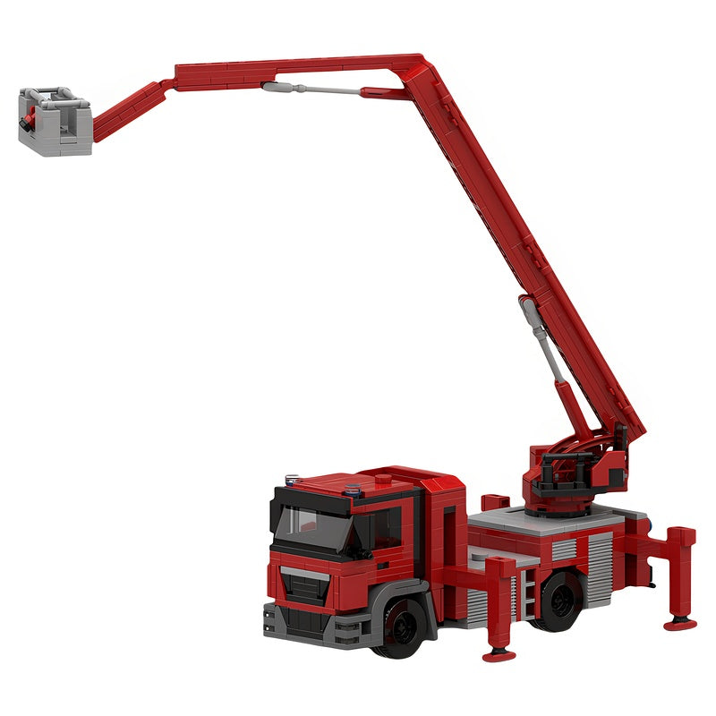 Arnhem Aerial Platform Fire Truck MOC Building Kit - 4