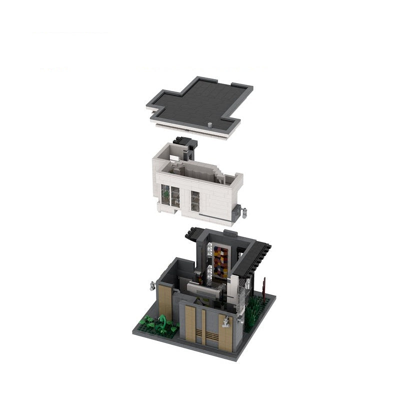 Art Collector's Modern Villa MOC Building Kit - 4