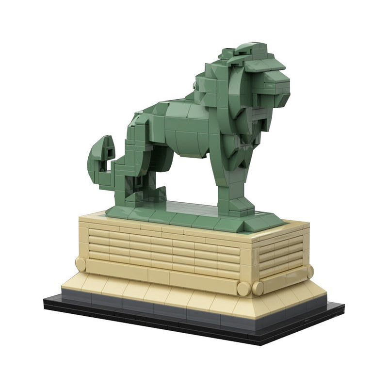 Art Institute Lion Building Kit | Chicago | Landmark Sculpture Display Model - 1
